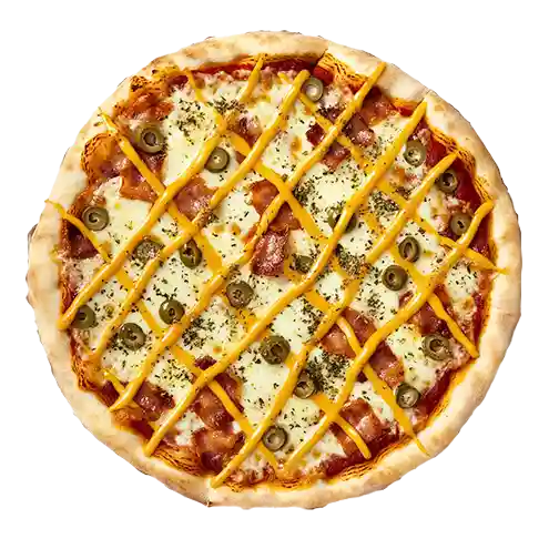 Pizza bacon cheddar