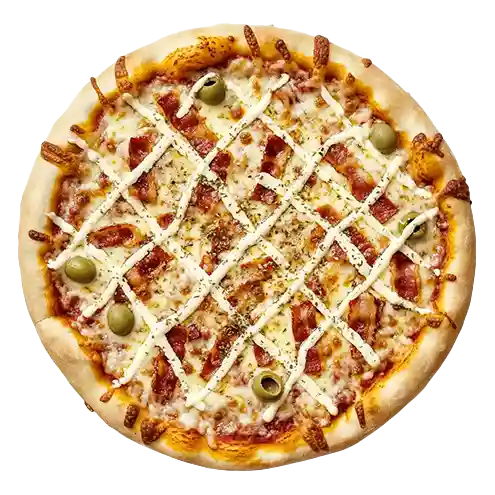 Pizza bacon cream cheese