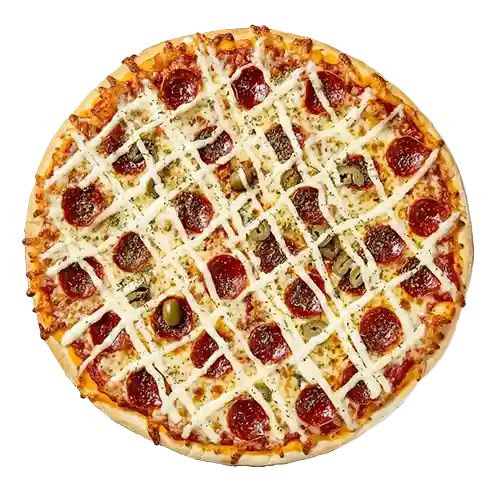 Pizza calabresa cream cheese