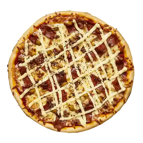 Pizza de carne de sol com catupiry