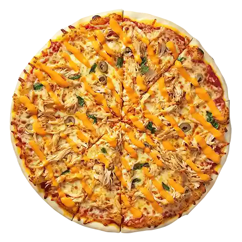 Pizza de frango com cheddar