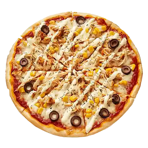 Pizza de frango com cream cheese